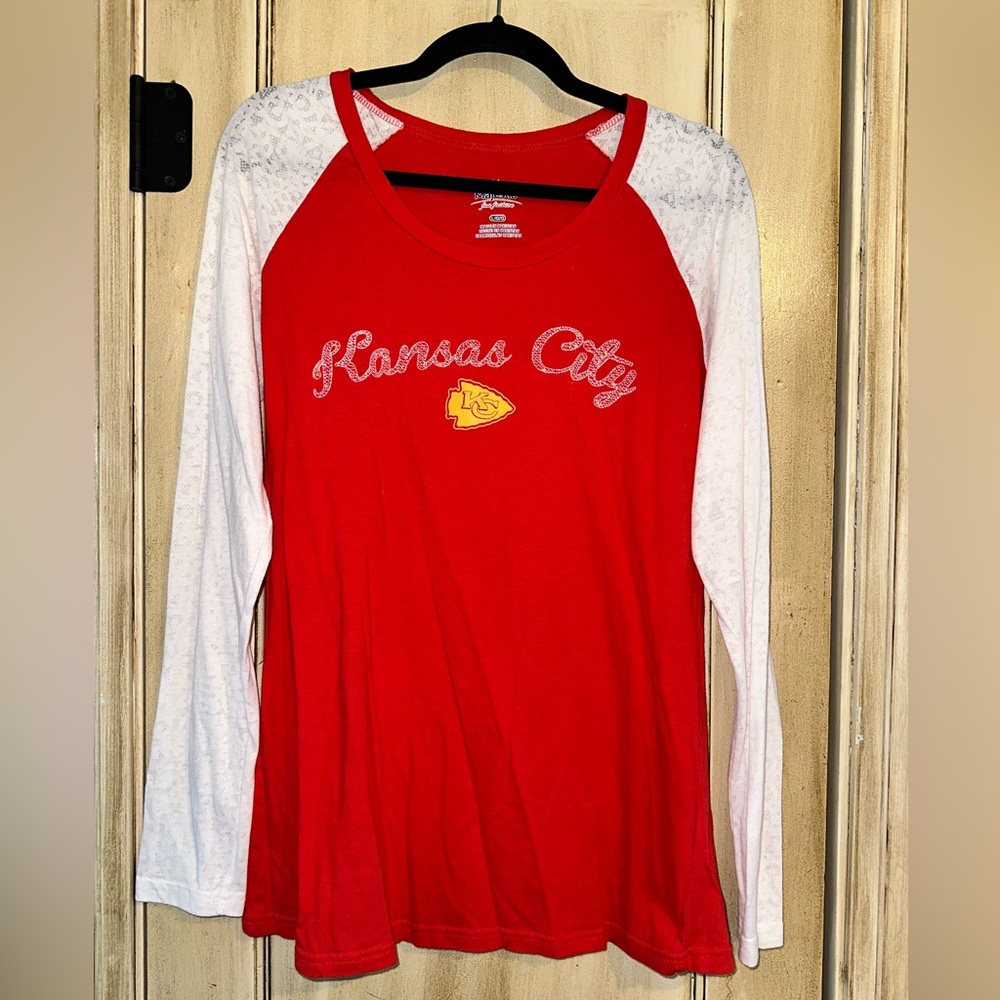 Women's Kansas City Chiefs Long Sleeve Tee Size L